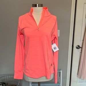 NWT Reebok 1/4 Zip Long-Sleeve Sport Pullover